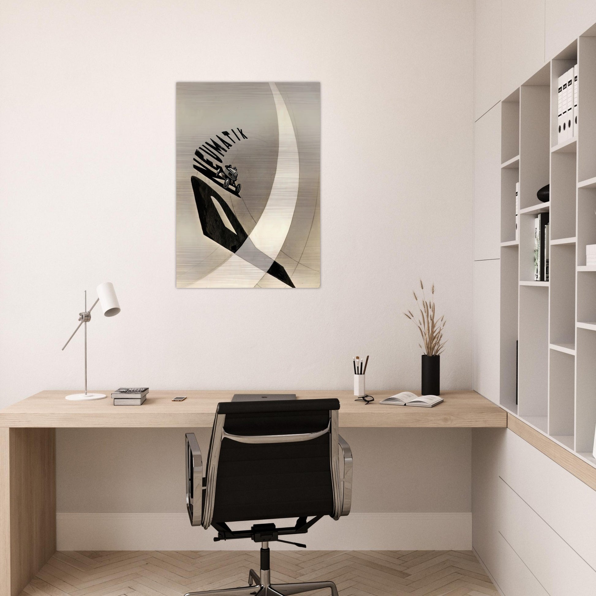 Pneumatik - Laszlo Moholy-Nagy Brushed Aluminum Print - 70x100 cm / 28x40 inches | Laszlo Moholy-Nagy Aluminum Print | Laszlo Moholy-Nagy Prints