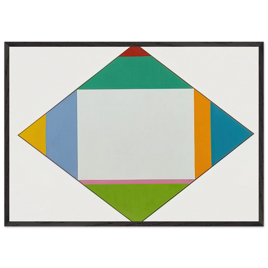 Expansion in Four Directions - 1962 - Max Bill 70x100 cm / 28x40 inches Framed Art Print – Black Wooden Frame