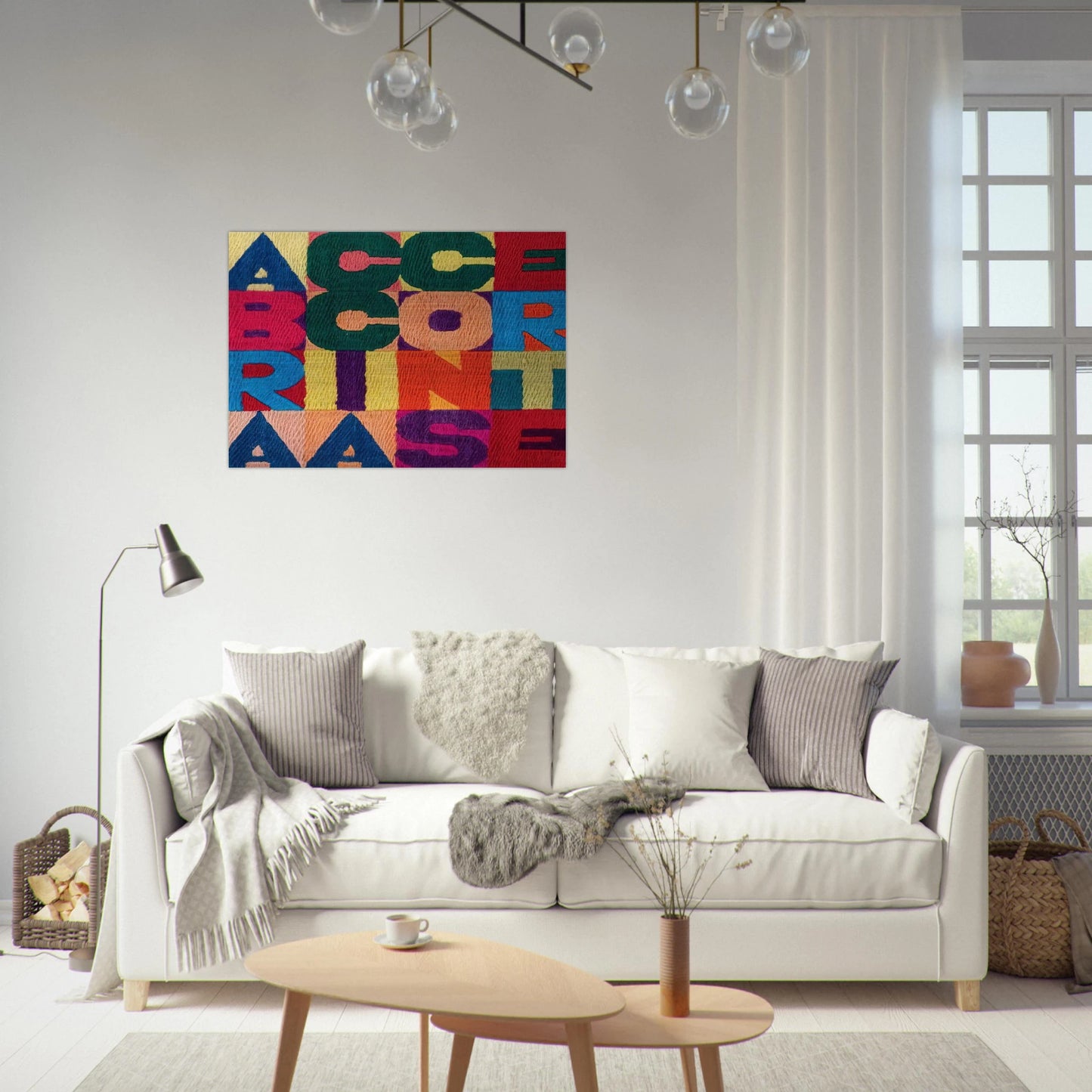 A BRACCIA CONSERTE 1994 - Alighiero Boetti Brushed Aluminum Print - 70x100 cm / 28x40 inches | Alighiero Boetti Aluminum Print | Alighiero Boetti Prints