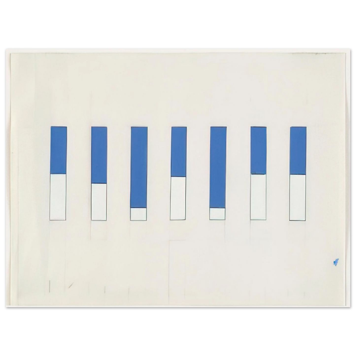 Ellsworth Kelly - Awnings, Avenue Matignon  75x100 cm / 30x40inches Fine Art Poster