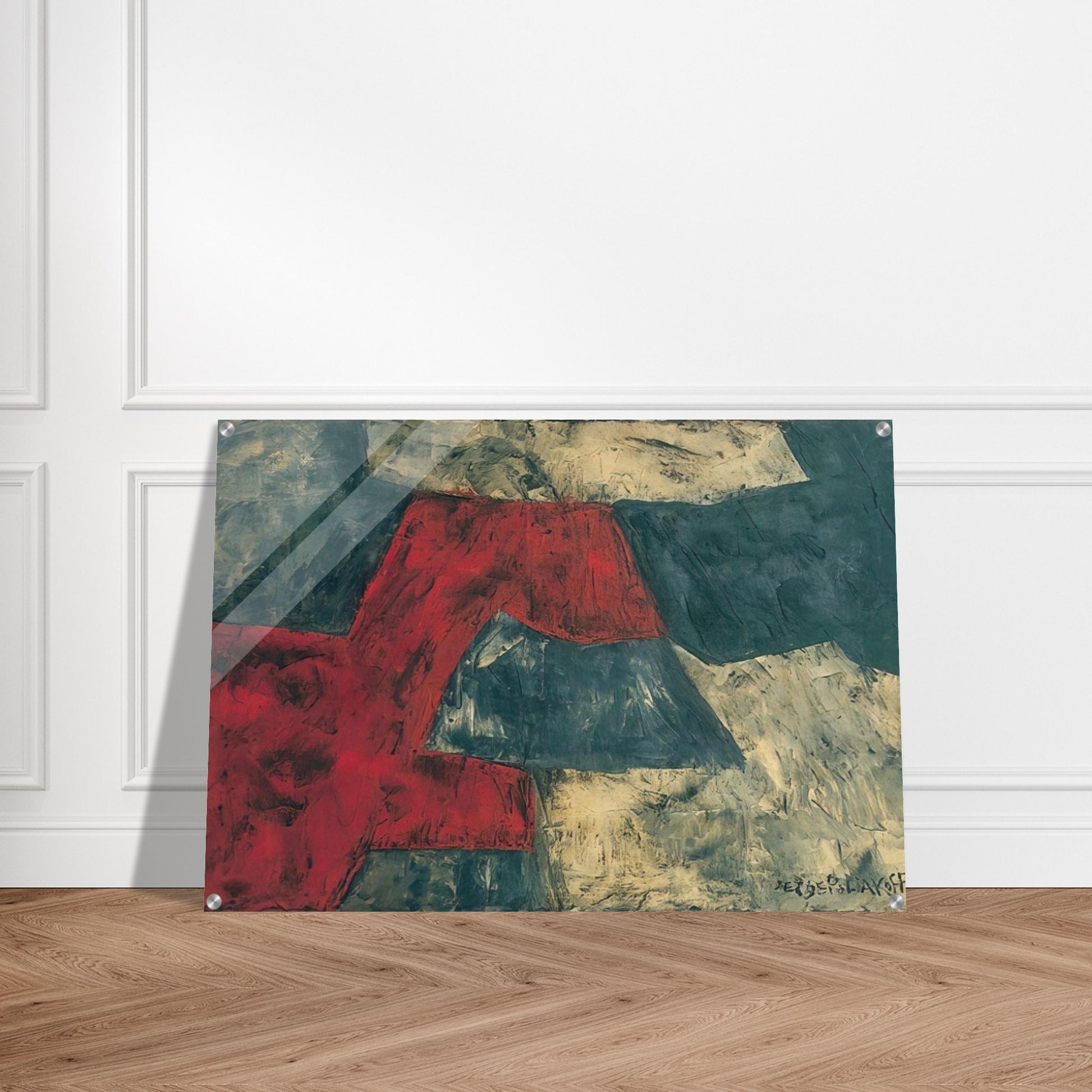 Composition - 1958 - Serge Poliakoff Acrylic Print - 70x100 cm / 28x40″ inches