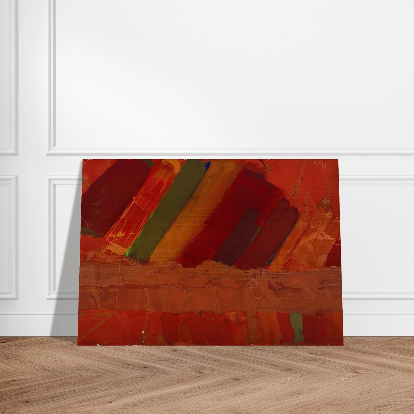 Seneca - 1979 - Albert Irvin Brushed Aluminum Print - 70x100 cm / 28x40 inches | Albert Irvin Aluminum Print | Albert Irvin Prints