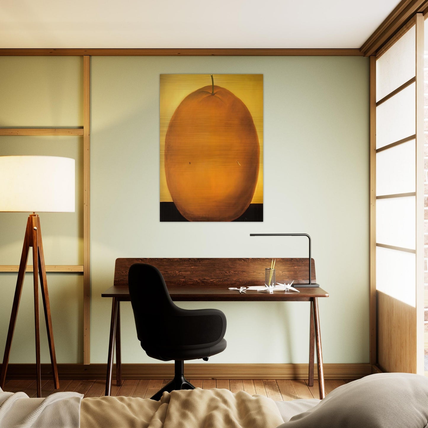 ORANGE - Fernando Botero Brushed Aluminum Print - 70x100 cm / 28x40 inches | Fernando Botero Aluminum Print | Fernando Botero Prints