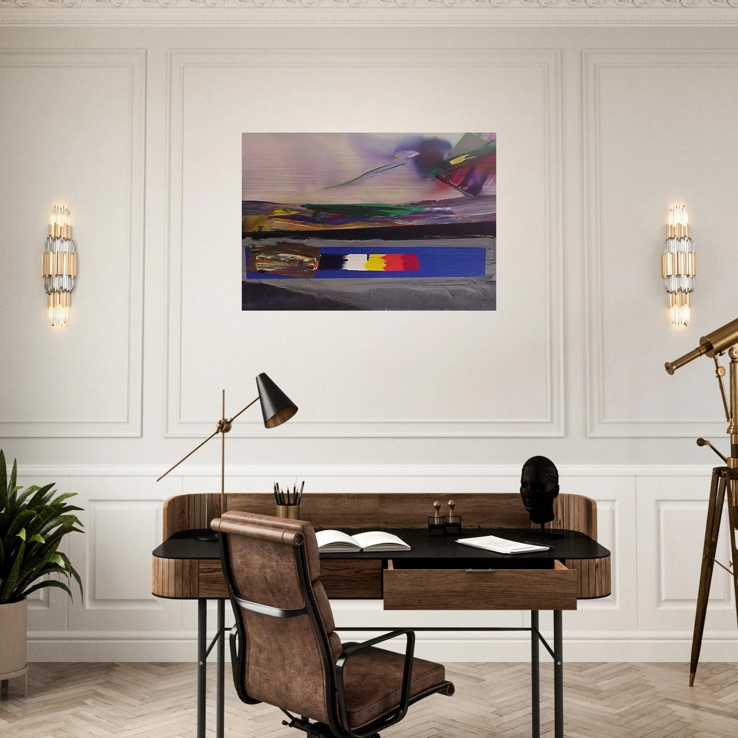 Phenomena Prism Yield - Paul Jenkins Brushed Aluminum Print - 70x100 cm / 28x40 inches | Paul Jenkins Aluminum Print | Paul Jenkins Prints