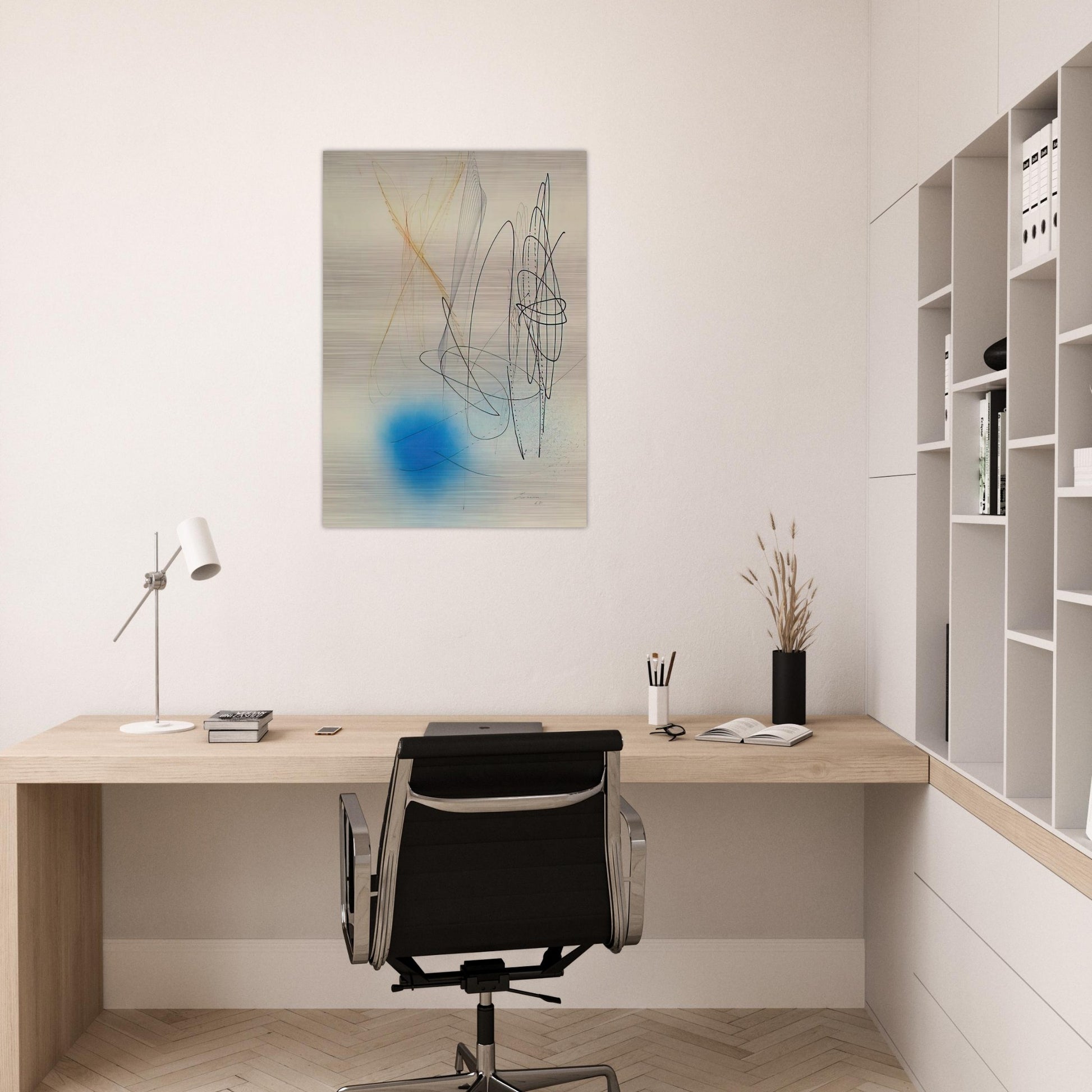 Abstract Composition - 1968 - John Ferren Brushed Aluminum Print - 70x100 cm / 28x40 inches | John Ferren Aluminum Print | John Ferren Prints