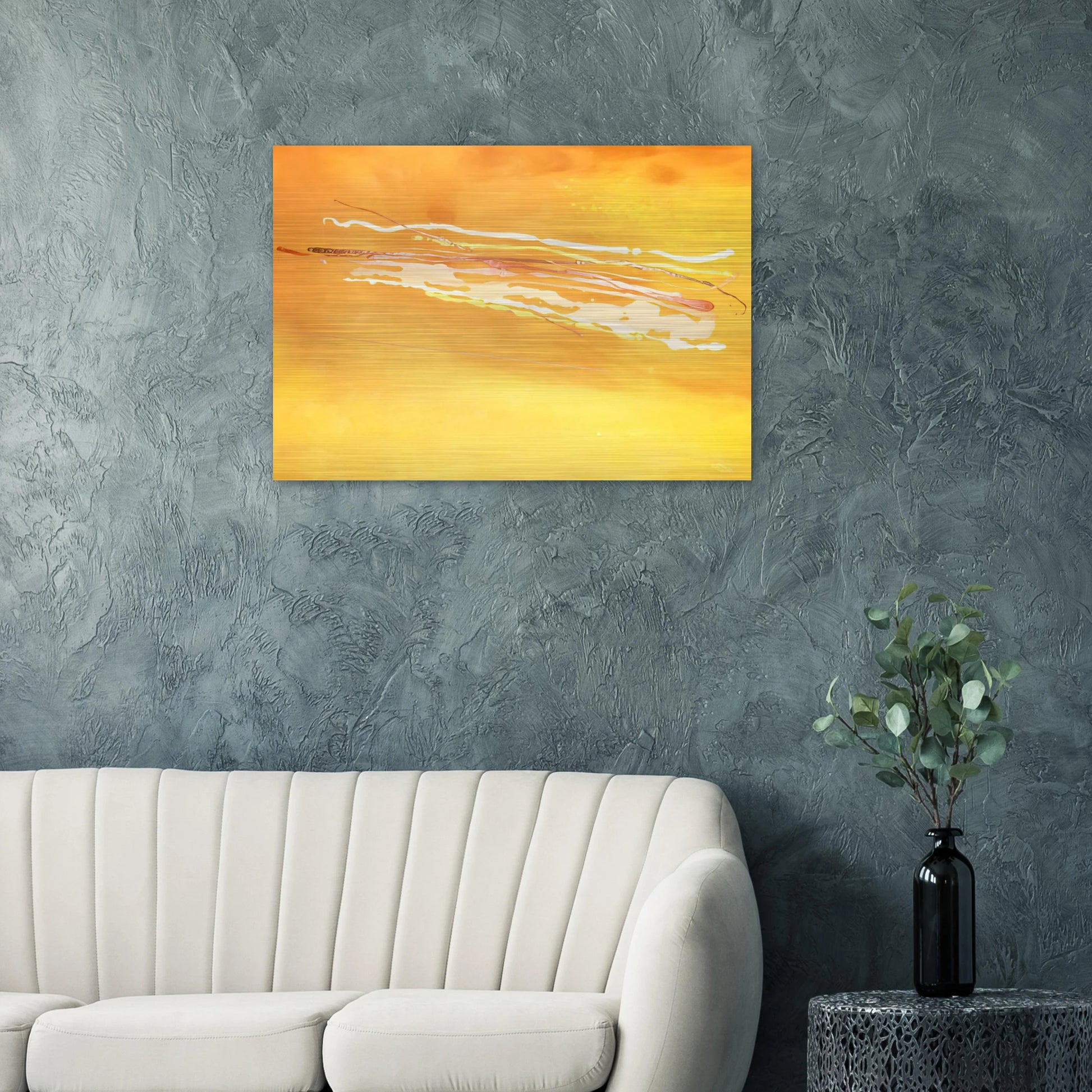 Spirit in the Sky - 1969 - Ronnie Landfield Brushed Aluminum Print - 70x100 cm / 28x40 inches | Ronnie Landfield Aluminum Print | Ronnie Landfield Prints