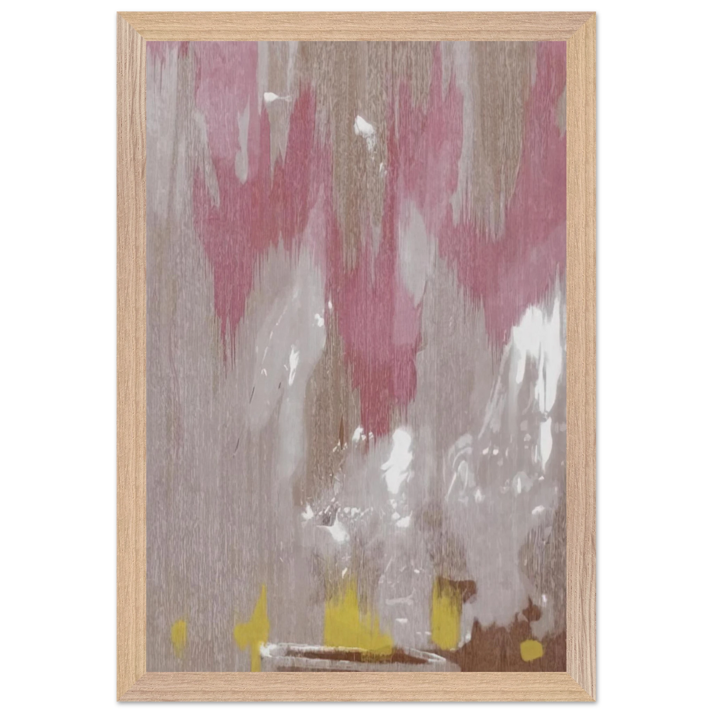 Helen Frankenthaler - Tales of Genji IV - 1998 Wall art - A1 (59.4 x 84.1  cm) - Premium Wooden Framed Poster With Fine Art Paper - White frame