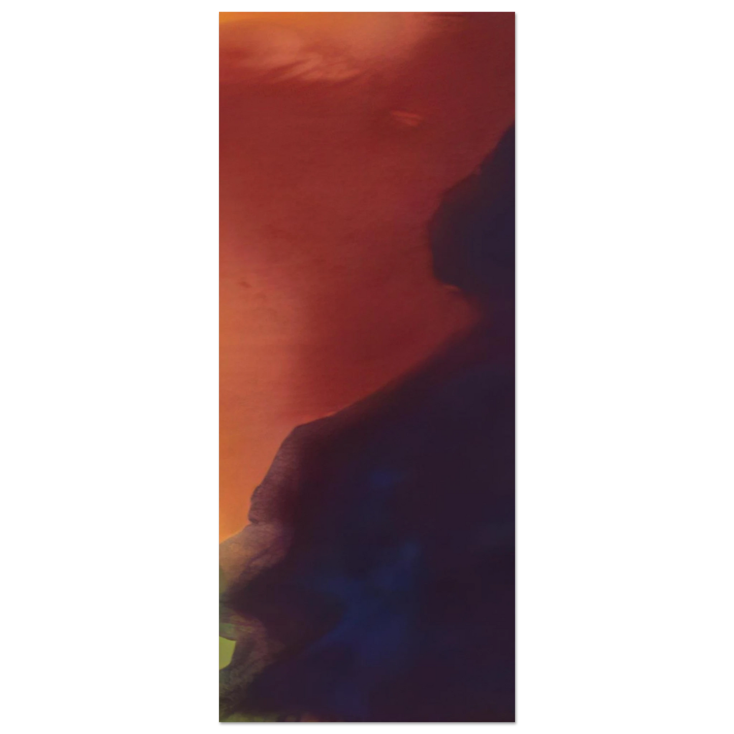 Helen Frankenthaler - Blue Atmosphere III - 1963 Wall art - 50x50 cm / 20x20 inches - Premium Wooden Framed Poster With Fine Art Paper-canvas - Wood frame