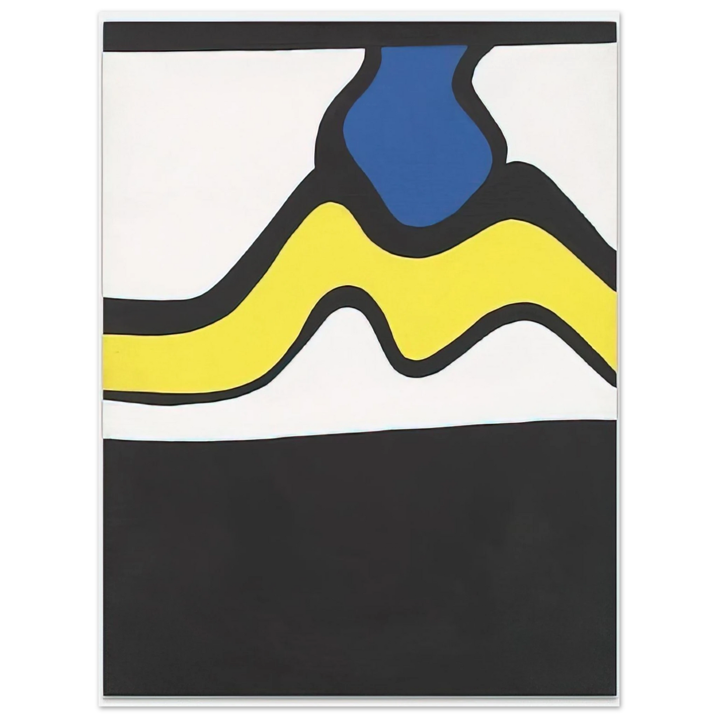 Nicholas Krushenick - Untitled - 1961  75x100 cm / 30x40inches Fine Art Poster