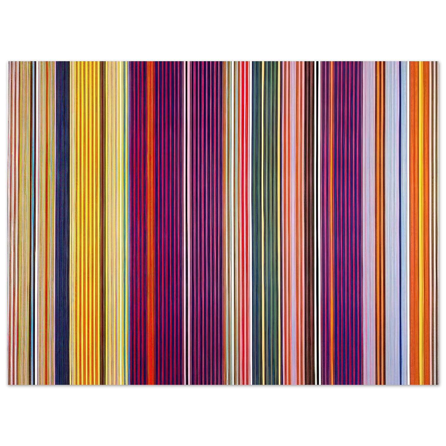 Gene Davis - Dr. Peppercorn - 1967  75x100 cm / 30x40inches Fine Art Poster