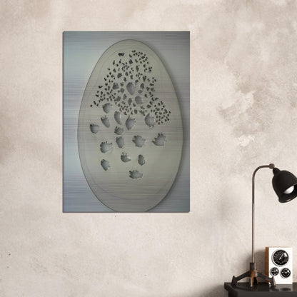 Concept Spatiale - 1963 - Lucio Fontana Brushed Aluminum Print - 70x100 cm / 28x40 inches | Lucio Fontana Aluminum Print | Lucio Fontana Prints