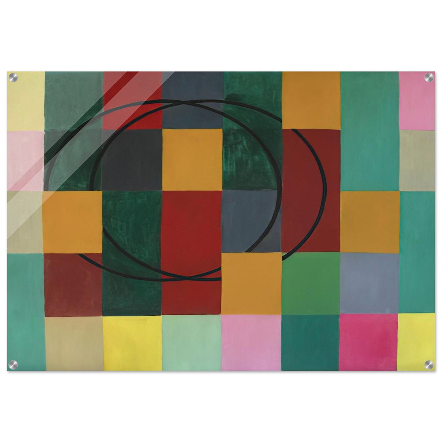 Die Fremden Kreise - 1963 - Johannes Itten Acrylic Print - 70x100 cm / 28x40″ inches