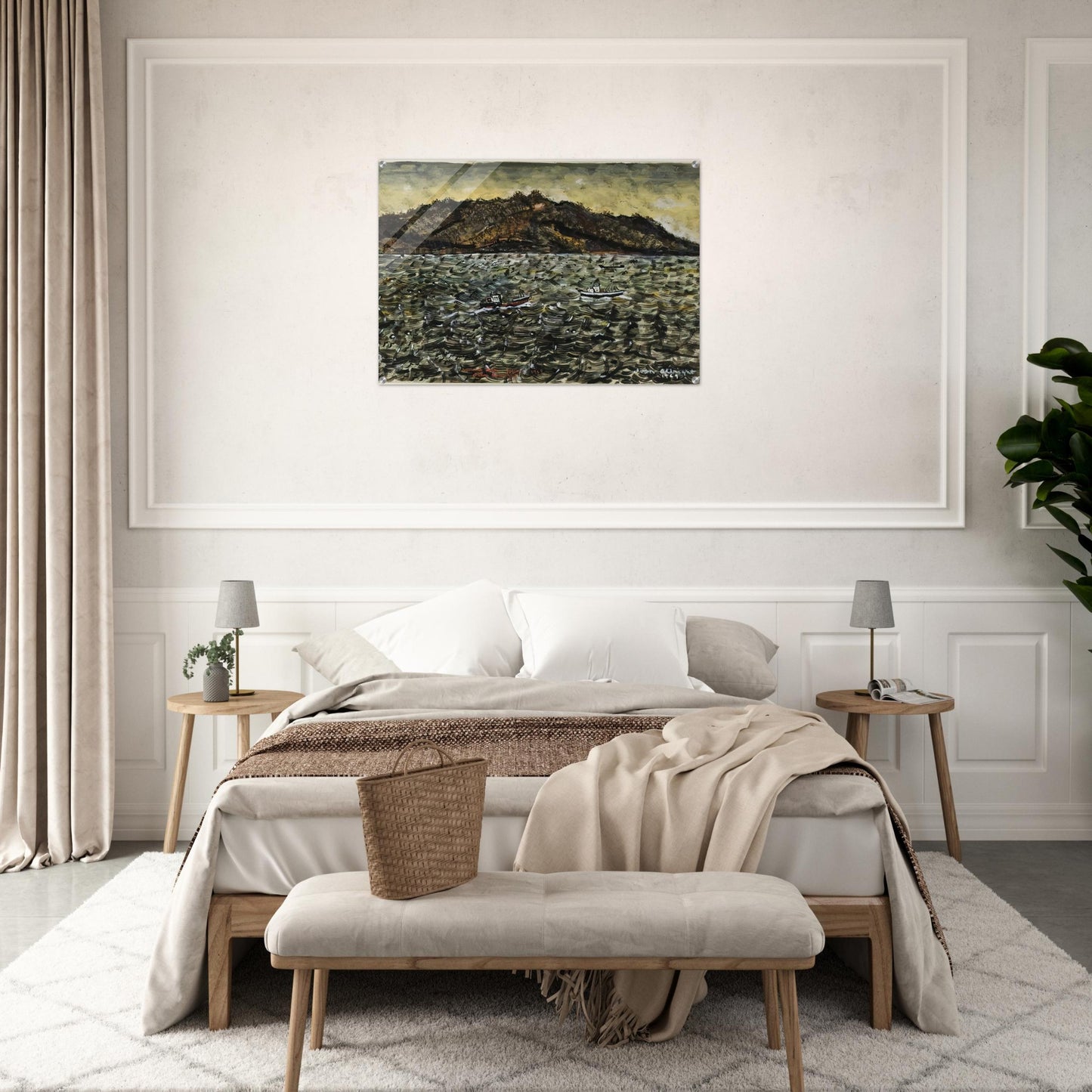 INLAND SEA JAPAN FROM BOAT - Ivan Albright Acrylic Print - 70x100 cm / 28x40″ inches