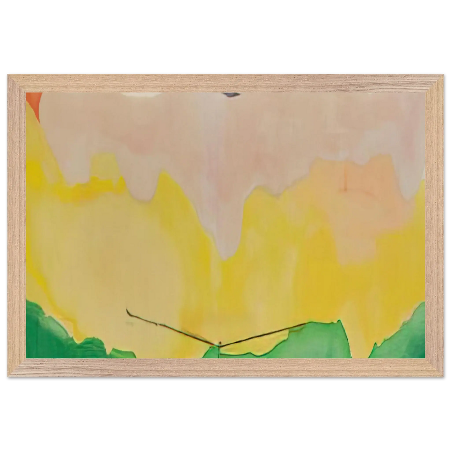 Helen Frankenthaler - Boulevard - 1973 Wall art - 40x50 cm / 16x20 Inches - Premium Wooden Framed Poster With Fine Art Paper - Black frame