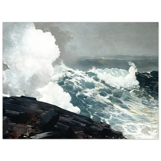 Winslow Homer - NORTHEASTER  75x100 cm / 30x40inches Fine Art Poster