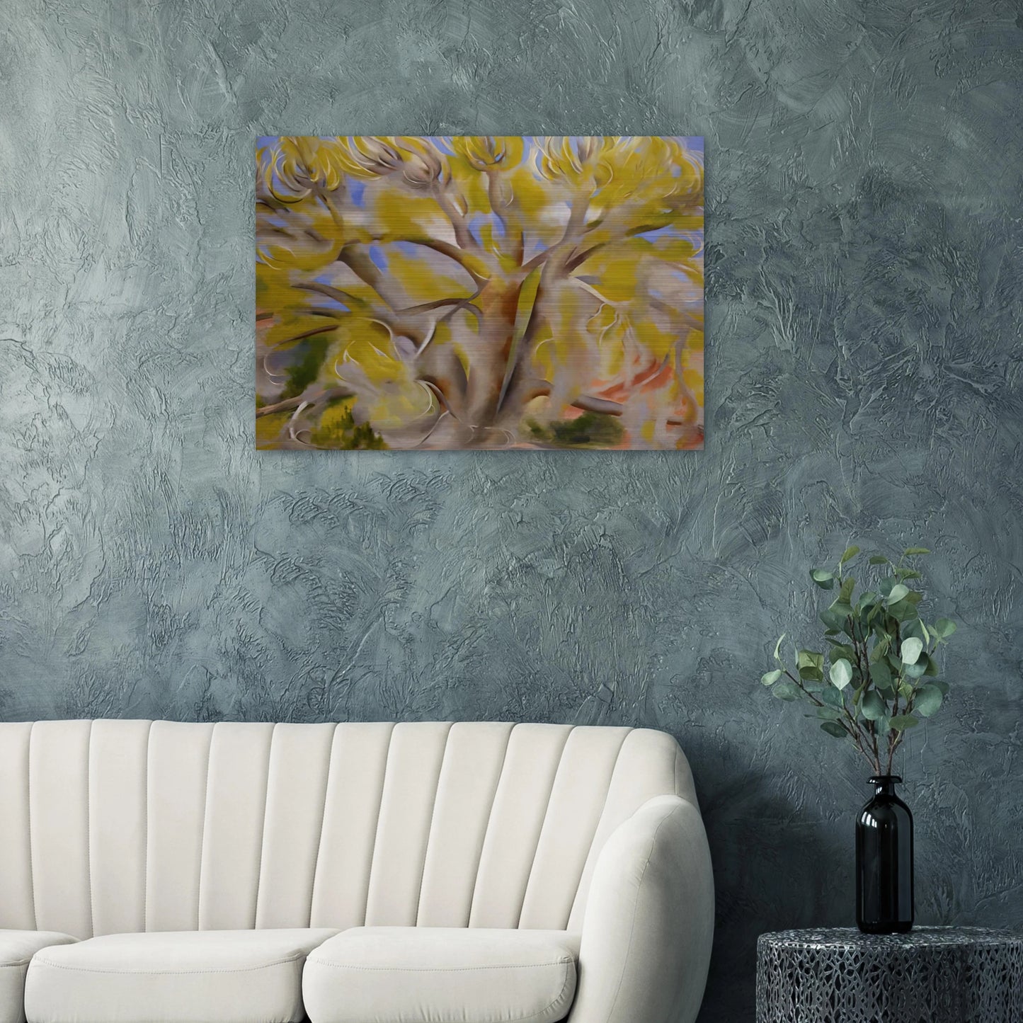 Spring Tree No. 1 - Georgia O'Keeffe Brushed Aluminum Print - 70x100 cm / 28x40 inches | Georgia O'Keeffe Aluminum Print | Georgia O'Keeffe Prints