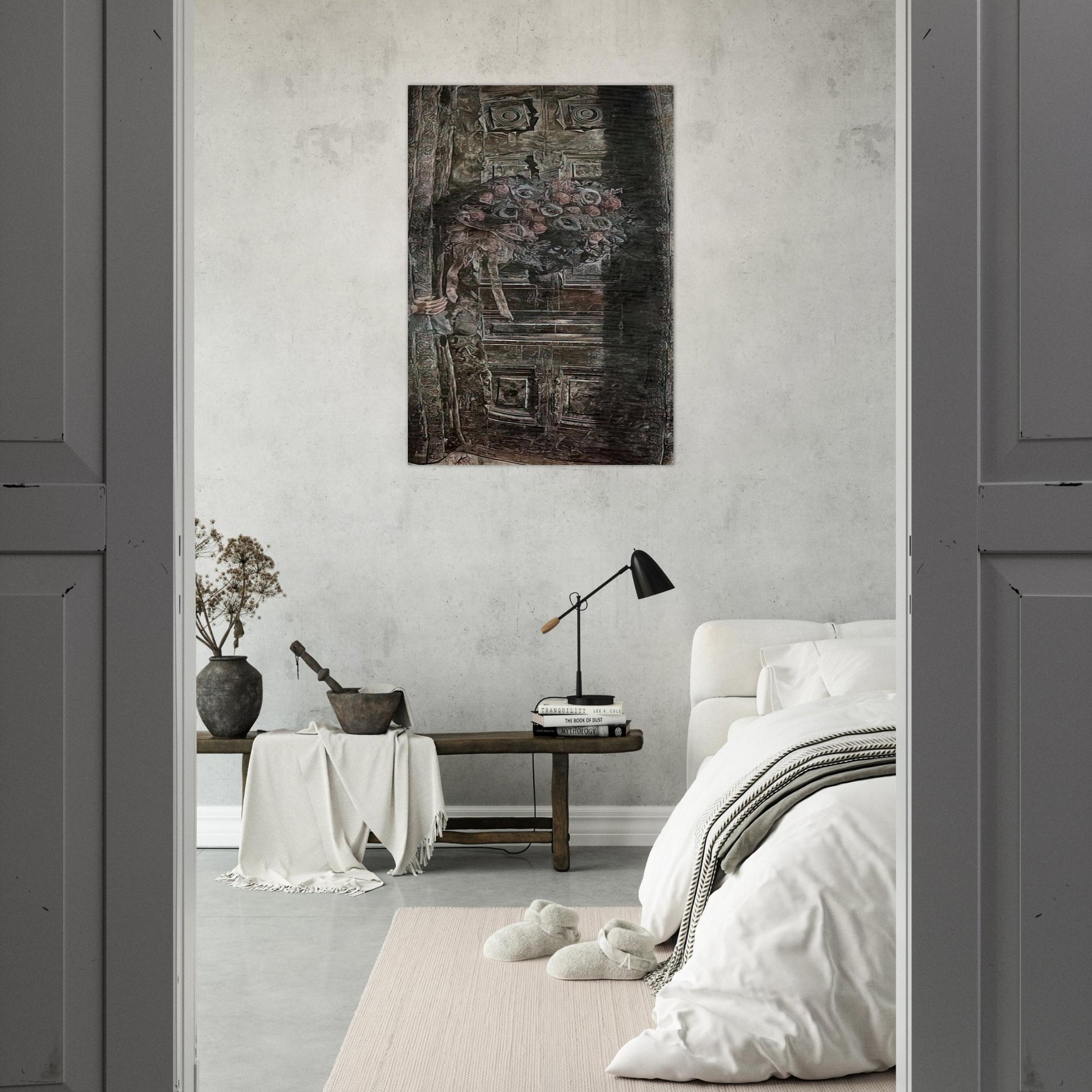 THE DOOR 1941 - Ivan Albright Brushed Aluminum Print - 70x100 cm / 28x40 inches | Ivan Albright Aluminum Print | Ivan Albright Prints