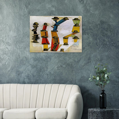 The hat makes the man - Max Ernst Brushed Aluminum Print - 70x100 cm / 28x40 inches | Max Ernst Aluminum Print | Max Ernst Prints