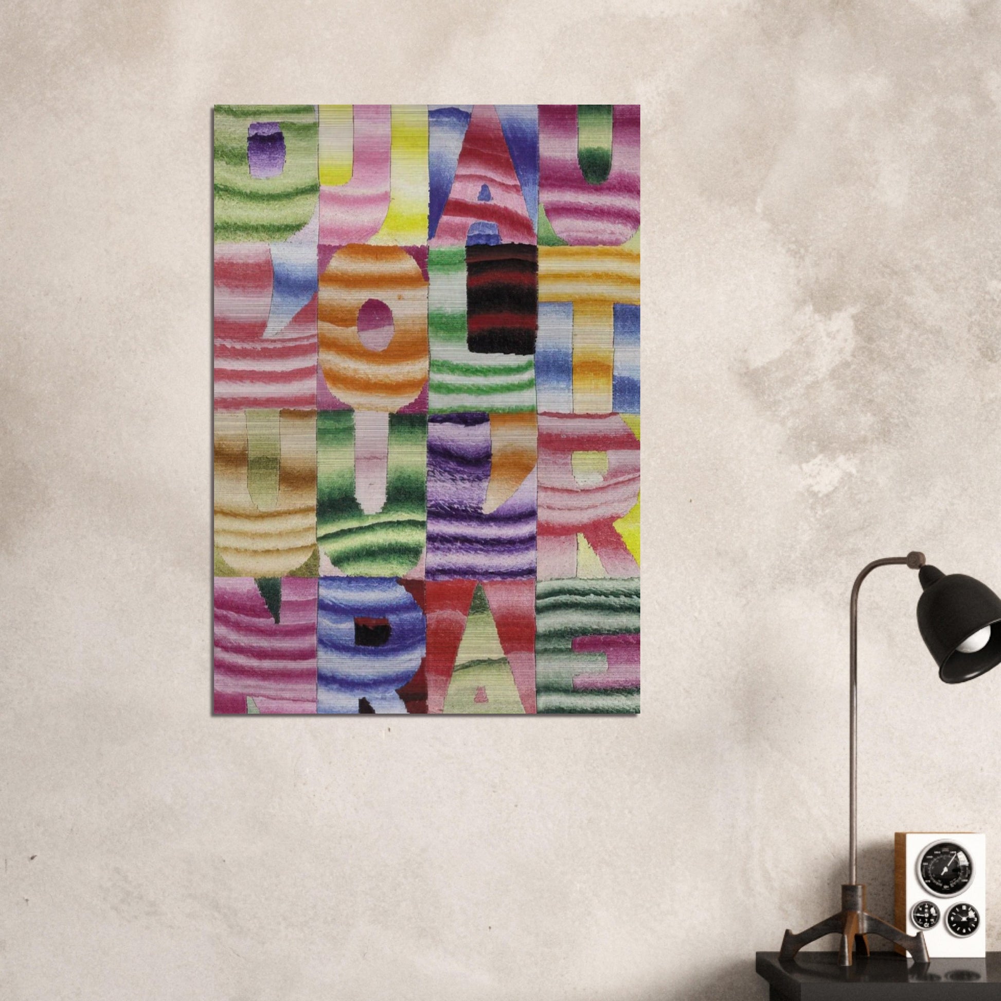 D UN JOUR A L AUTRE - Alighiero Boetti Brushed Aluminum Print - 70x100 cm / 28x40 inches | Alighiero Boetti Aluminum Print | Alighiero Boetti Prints