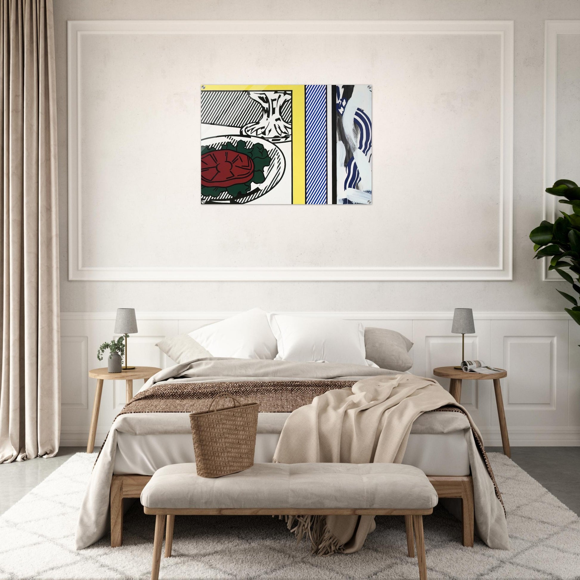 TOMATO AND ABSTRACTION 1982 - Roy Lichtenstein Acrylic Print - 70x100 cm / 28x40″ inches