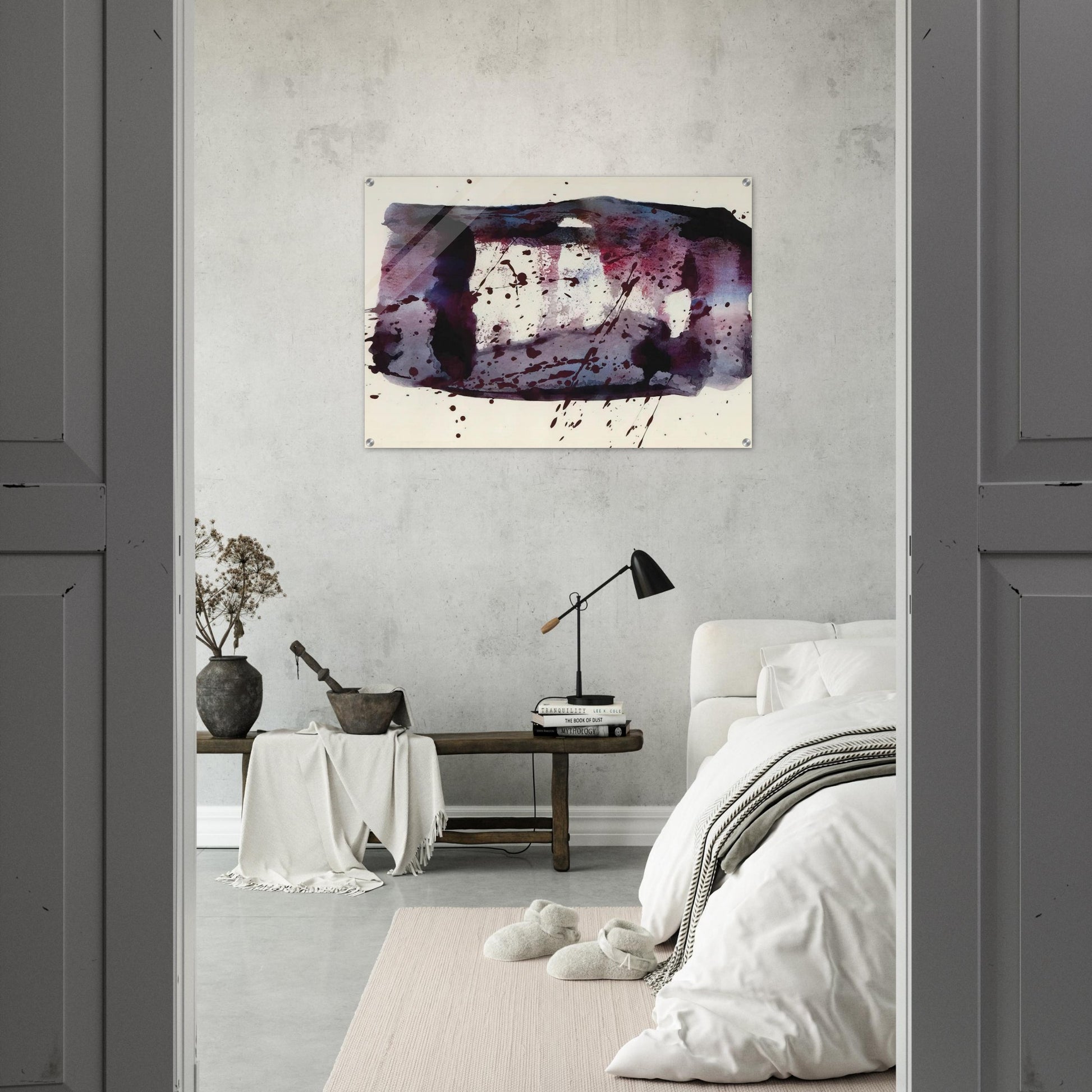 Untitled  SF76-176  - Sam Francis Acrylic Print - 70x100 cm / 28x40″ inches | Sam Francis Wall Art | Sam Francis Prints