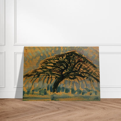 Study for Blue Apple Tree Series - Piet Mondrian Brushed Aluminum Print - 70x100 cm / 28x40 inches | Piet Mondrian Aluminum Print | Piet Mondrian Prints
