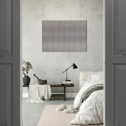 2 trames de carrés1 trame de tirets - 1975 - Francois Morellet Brushed Aluminum Print - 70x100 cm / 28x40 inches | Francois Morellet Aluminum Print | Francois Morellet Prints