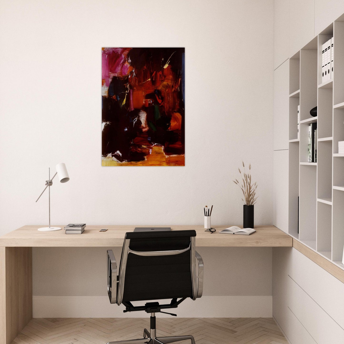 Summer Night s Bliss - Hans Hofmann Brushed Aluminum Print - 70x100 cm / 28x40 inches | Hans Hofmann Aluminum Print | Hans Hofmann Prints