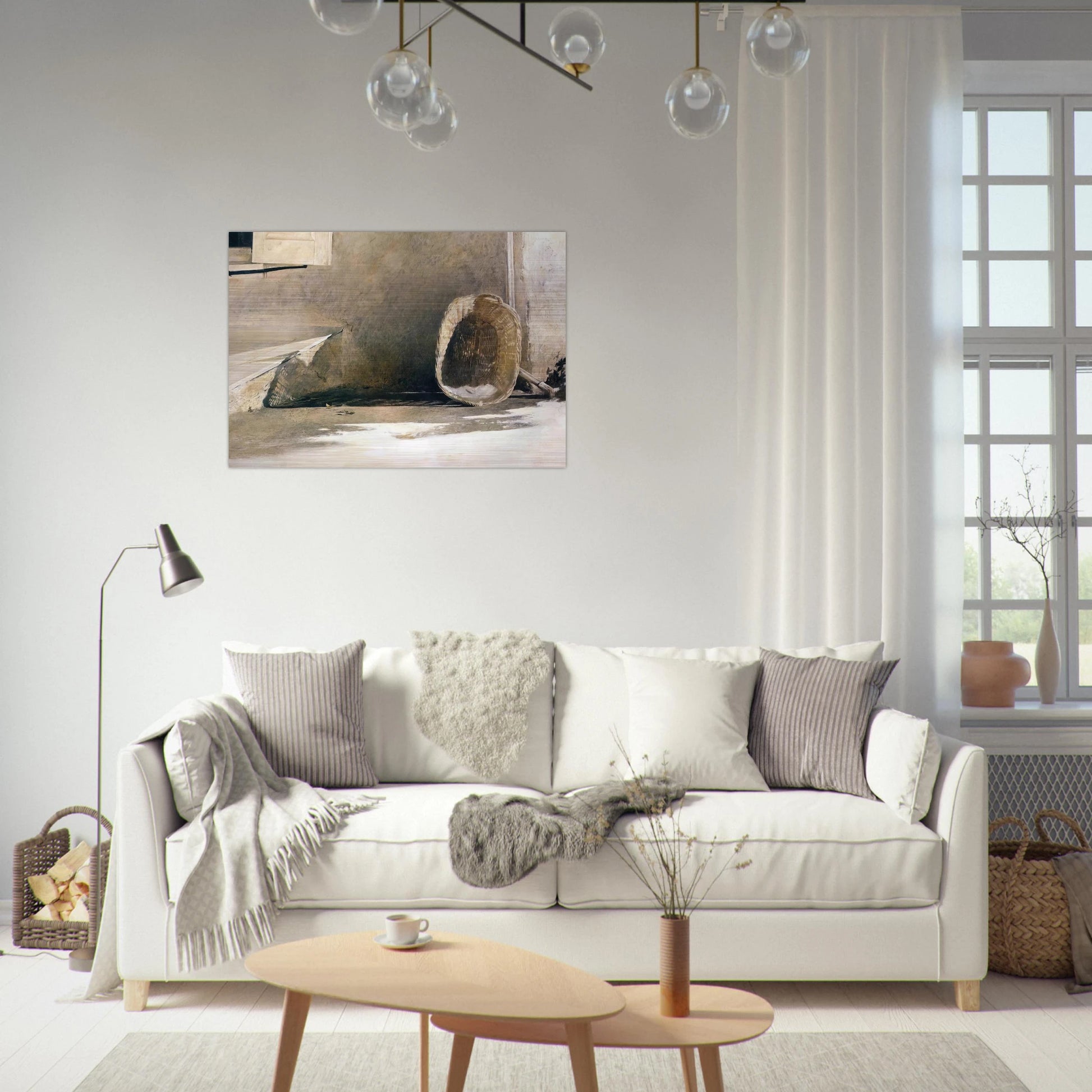 MONDAY MORNING - Andrew Wyeth Brushed Aluminum Print - 70x100 cm / 28x40 inches | Andrew Wyeth Aluminum Print | Andrew Wyeth Prints