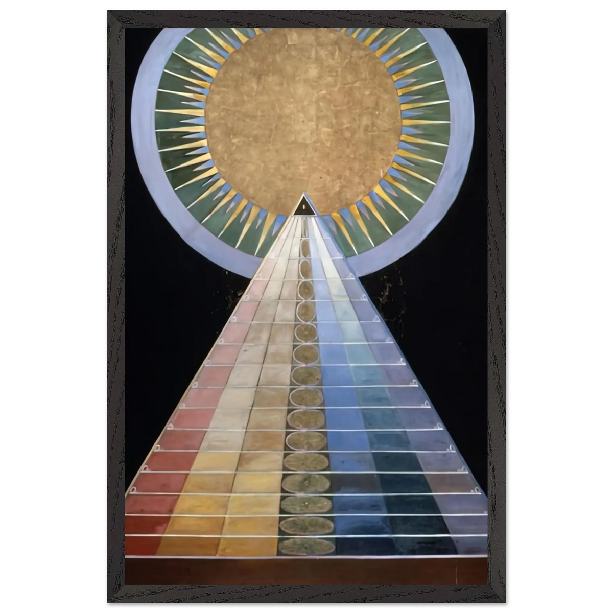 Hilma af Klint - ALTAR PAINTING 1915 Wall art - 30x40 cm / 12x16 Inches - Premium Wooden Framed Poster With Fine Art Paper - Wood frame