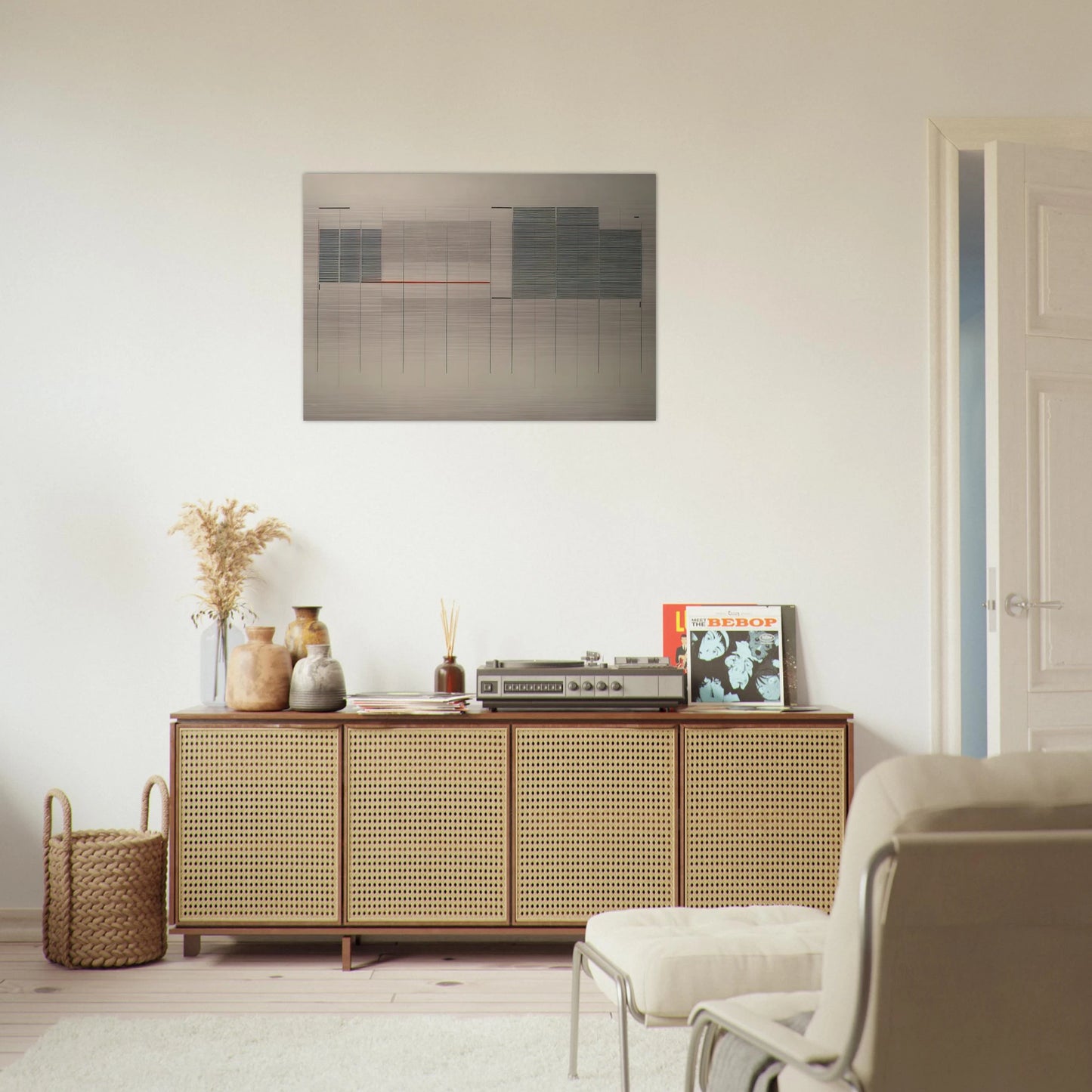 Acrilico no. 13 - 1976 - Bice Lazzari Brushed Aluminum Print - 70x100 cm / 28x40 inches | Bice Lazzari Aluminum Print | Bice Lazzari Prints