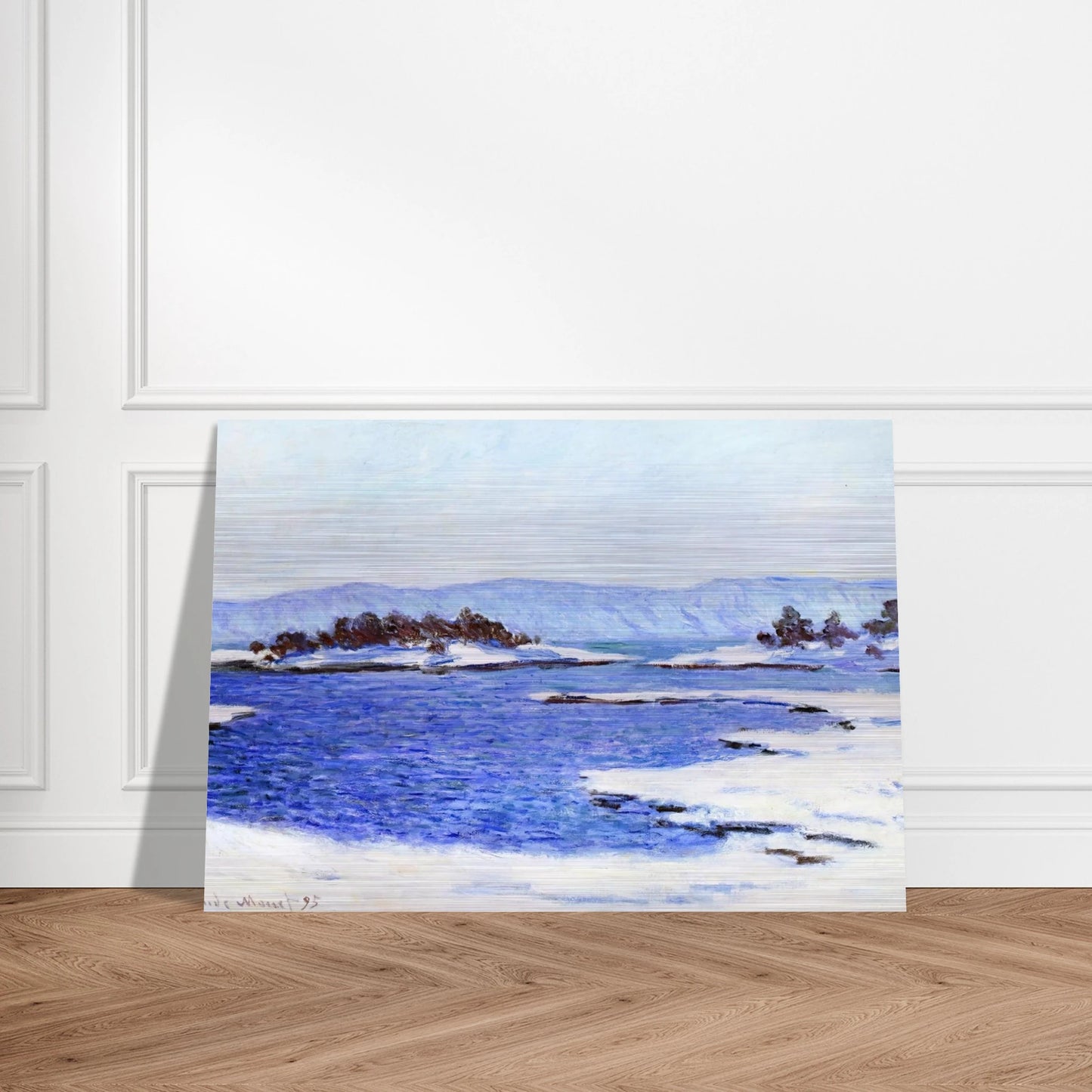 The Banks of the Fjord at Christiania - claude monet Brushed Aluminum Print - 70x100 cm / 28x40 inches | claude monet Aluminum Print | claude monet Prints