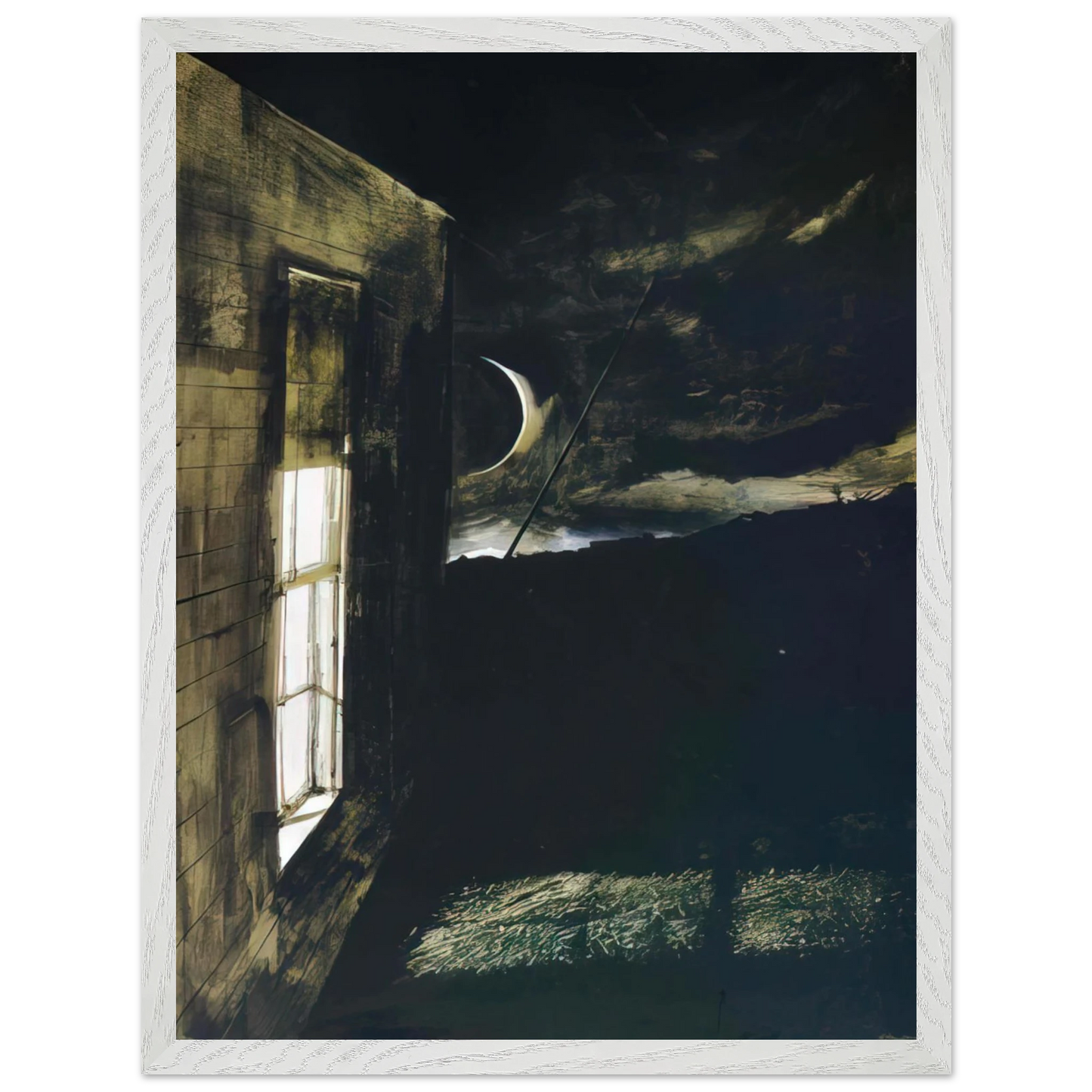Andrew Wyeth - CRESCENT MOON Wall Art - 30x40 cm / 12x16 inches - Fine Art Poster-canvas - -