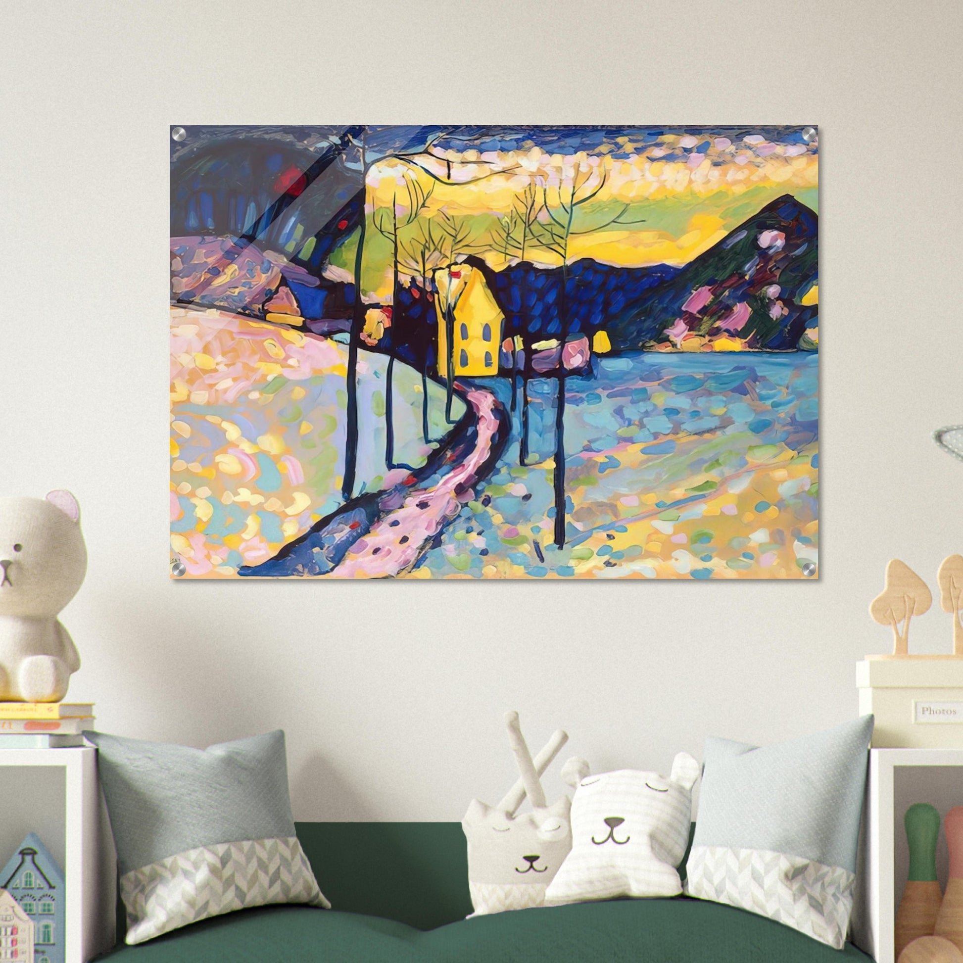 WINTER LANDSCAPE 1909 - Wassily Kandinsky Acrylic Print - 70x100 cm / 28x40″ inches