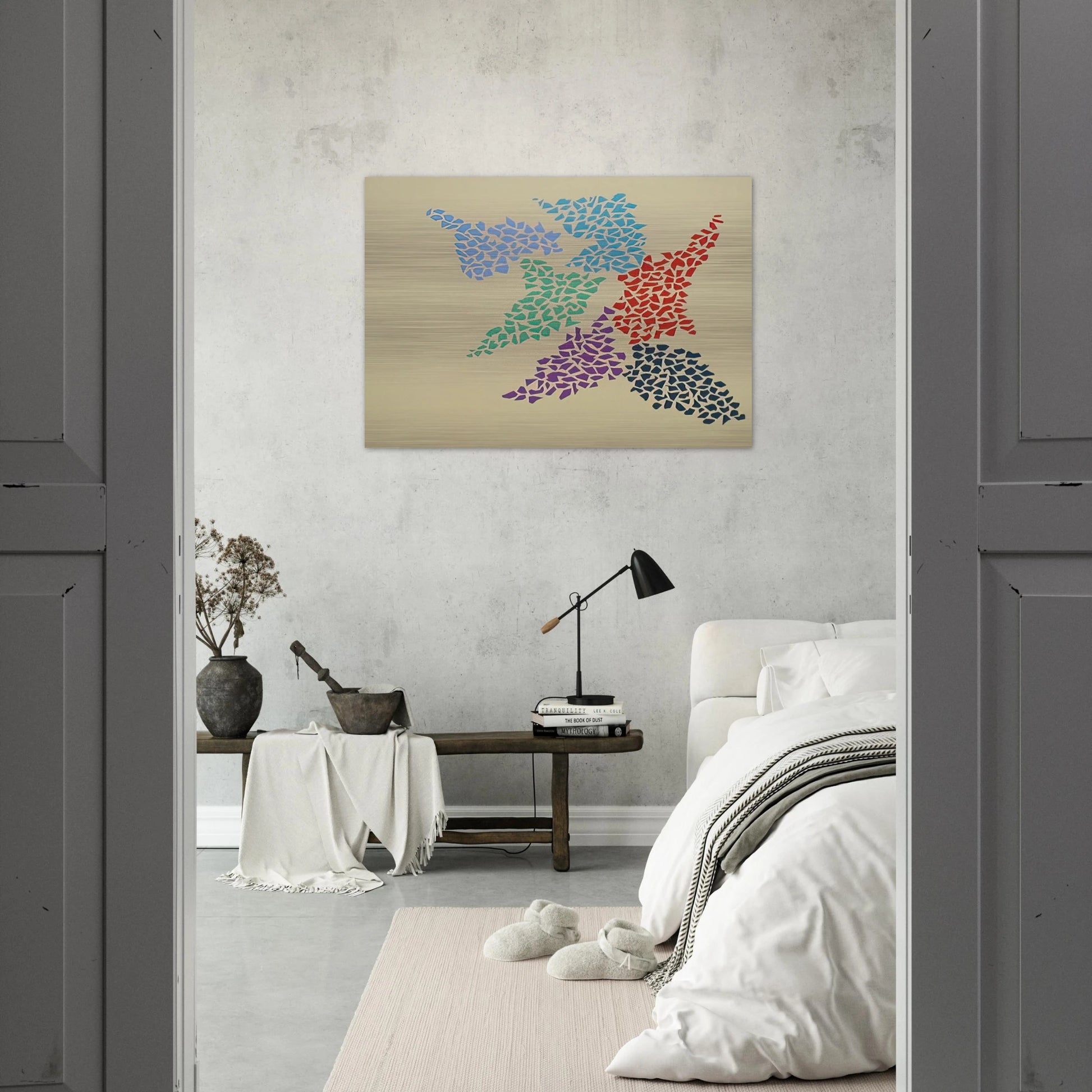 Confetti Pattern - 1973 - Robert Goodnough Brushed Aluminum Print - 70x100 cm / 28x40 inches | Robert Goodnough Aluminum Print | Robert Goodnough Prints
