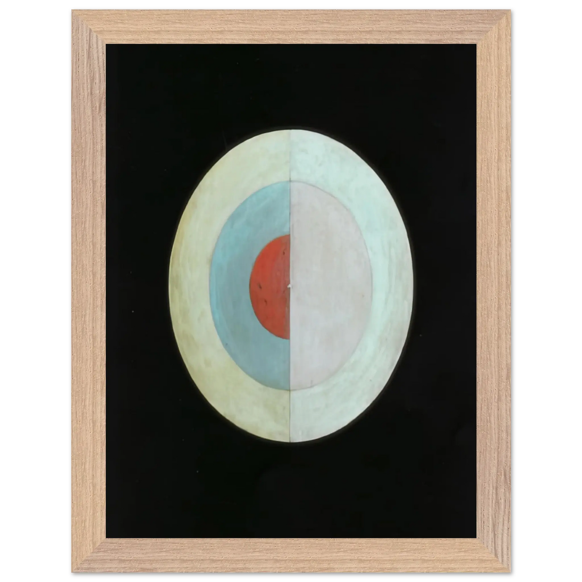 Hilma af Klint - THE SWAN NO 16 1915 Wall art - 60x80 cm / 24x32 Inches - Premium Wooden Framed Poster With Fine Art Paper - Wood frame