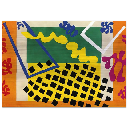 CUT OUTS 3 - Henri Matisse Brushed Aluminum Print - 70x100 cm / 28x40 inches | Henri Matisse Aluminum Print | Henri Matisse Prints