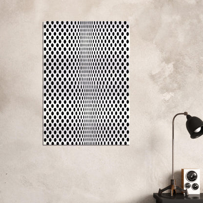 FISSION 1963 - Bridget Riley Brushed Aluminum Print - 70x100 cm / 28x40 inches | Bridget Riley Aluminum Print | Bridget Riley Prints