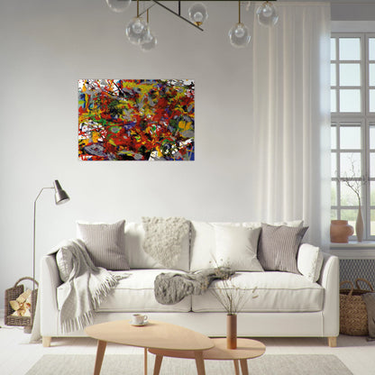 Untitled  SFP94-29  SFF 1708 é'" - Sam Francis Brushed Aluminum Print - 70x100 cm / 28x40 inches | Sam Francis Aluminum Print | Sam Francis Prints