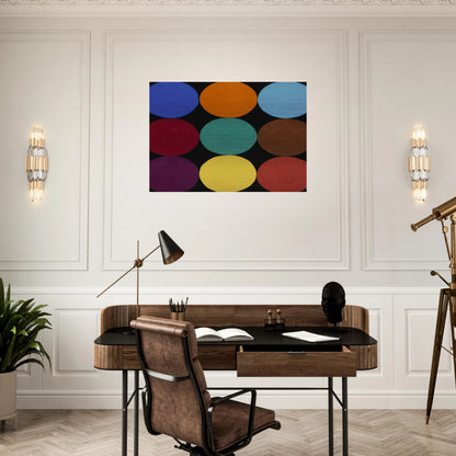Nine Colors - Ellsworth Kelly Brushed Aluminum Print - 70x100 cm / 28x40 inches | Ellsworth Kelly Aluminum Print | Ellsworth Kelly Prints