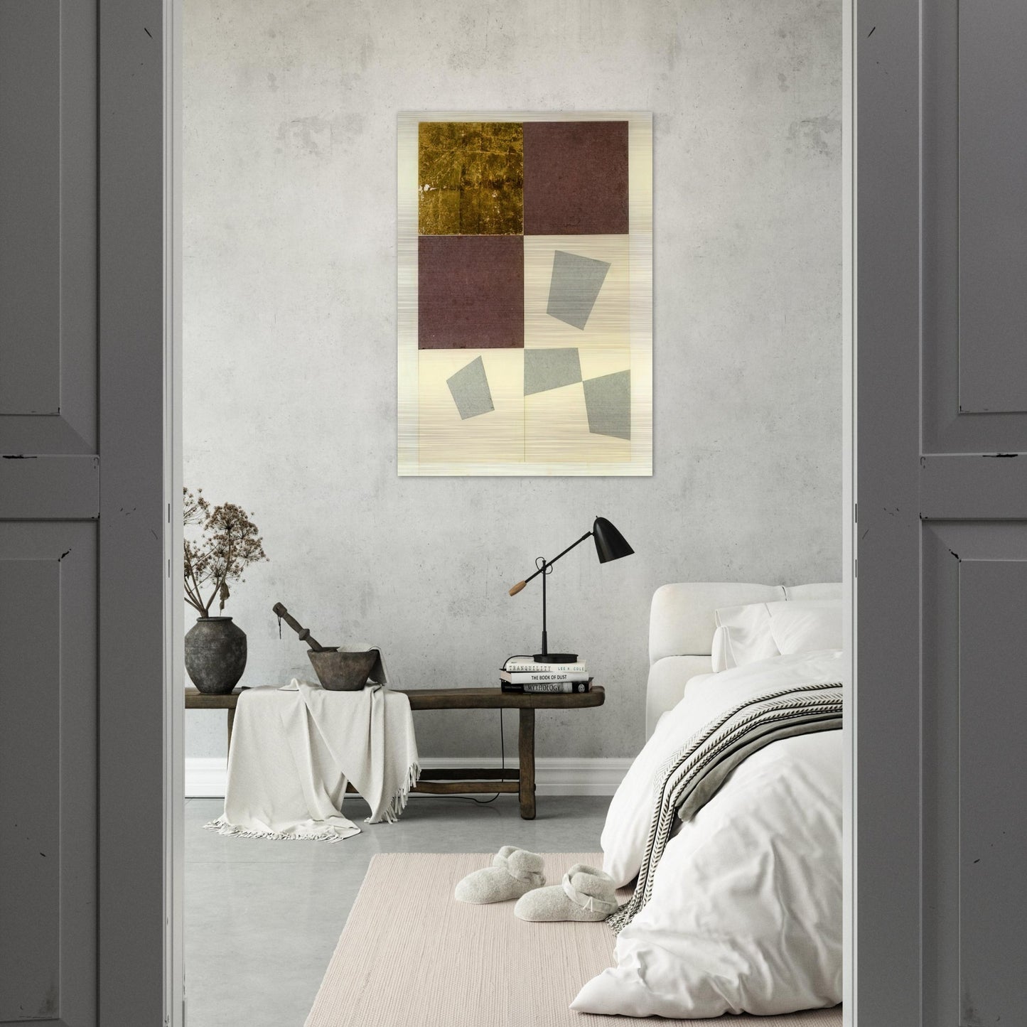 Geometric Collage - Jean Arp Brushed Aluminum Print - 70x100 cm / 28x40 inches | Jean Arp Aluminum Print | Jean Arp Prints