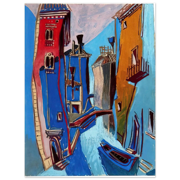 Enrico Prampolini - VENICE 1948  75x100 cm / 30x40inches Fine Art Poster