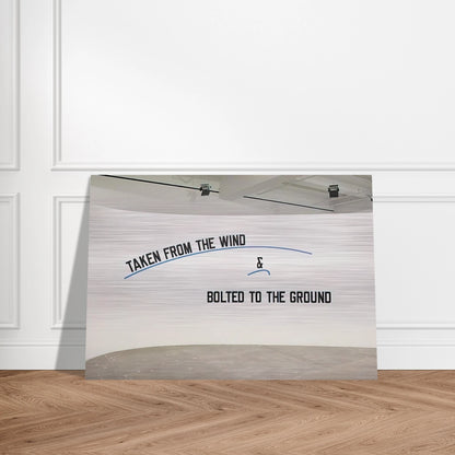 Taken From the Wind... - 2009 - Lawrence Weiner Brushed Aluminum Print - 70x100 cm / 28x40 inches | Lawrence Weiner Aluminum Print | Lawrence Weiner Prints