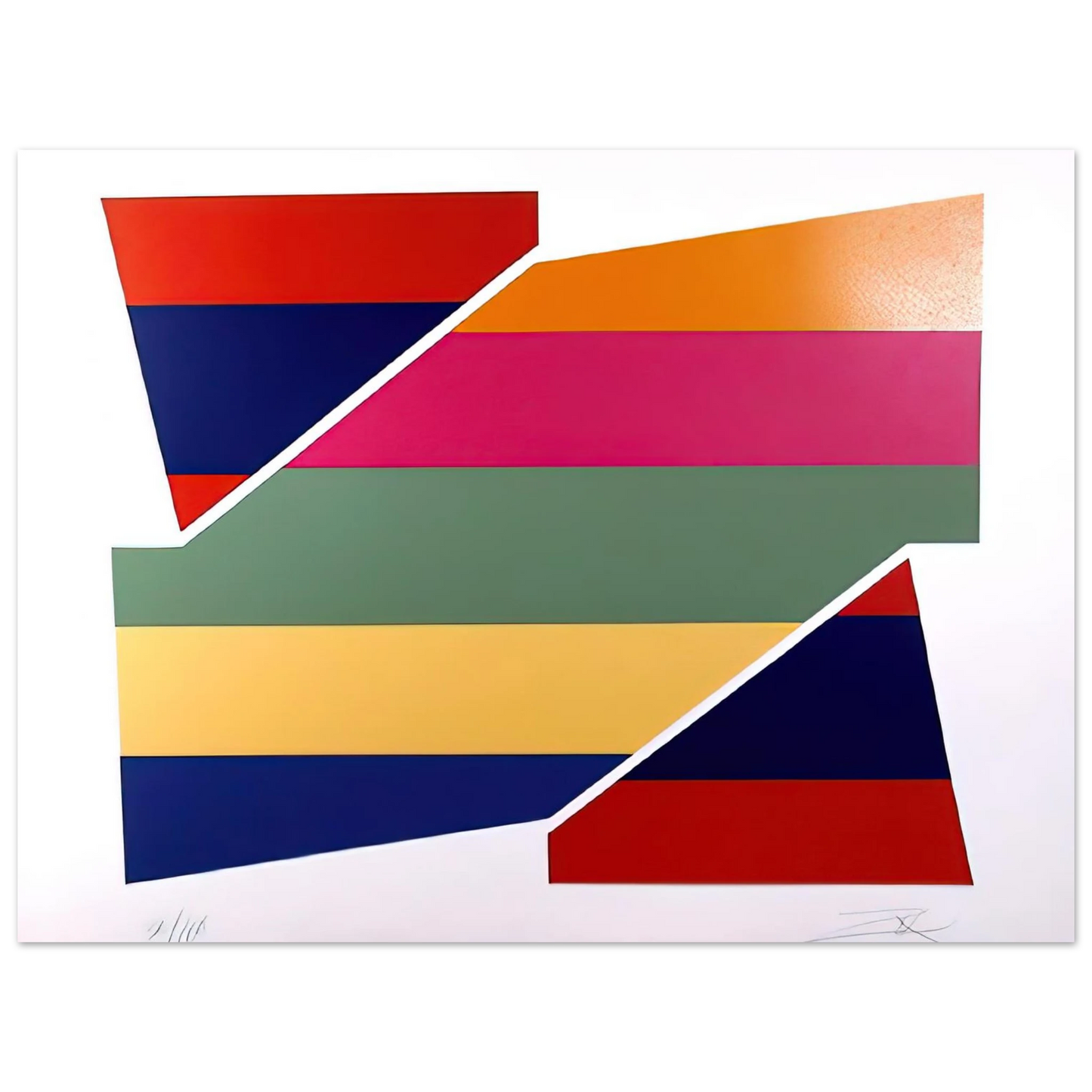Larry Zox - Rotation I - 1980  75x100 cm / 30x40inches Fine Art Poster