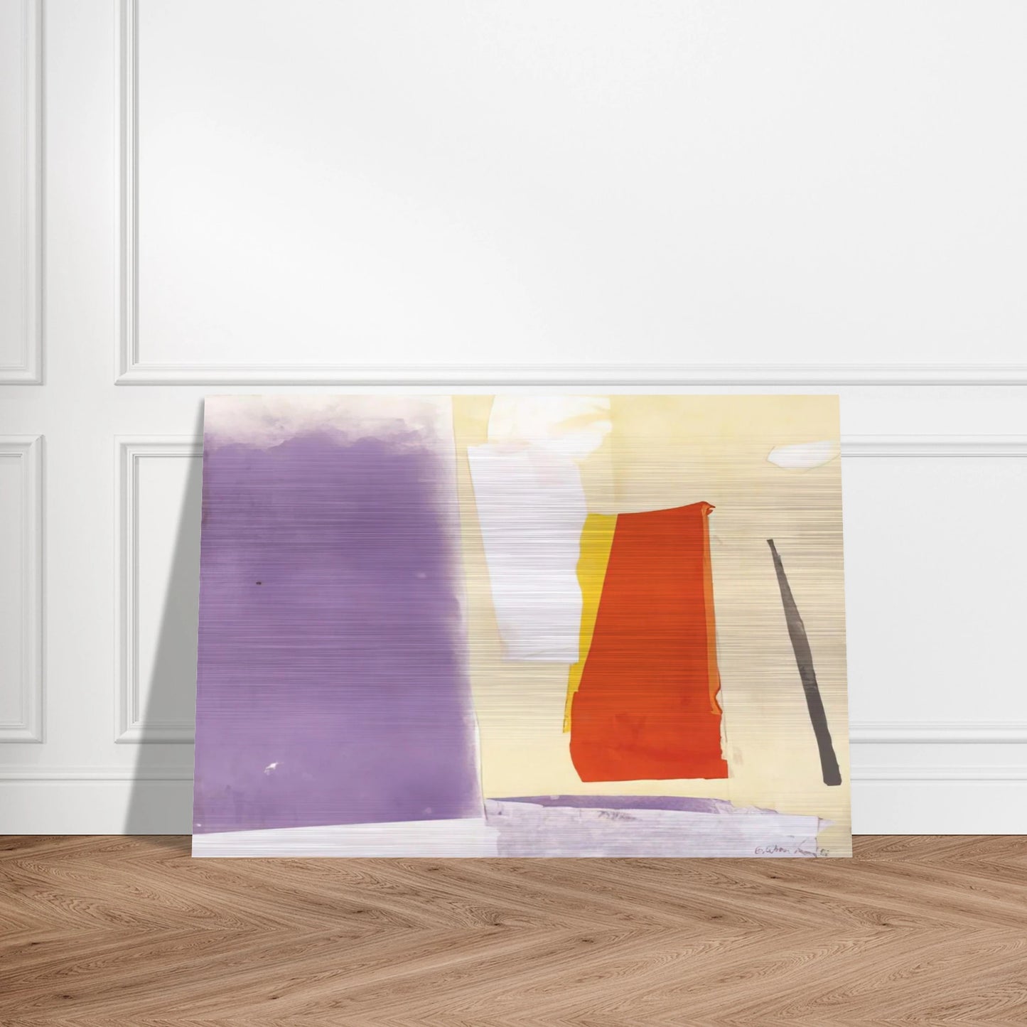 UNTITLED 1985 1 - Esteban Vicente Brushed Aluminum Print - 70x100 cm / 28x40 inches | Esteban Vicente Aluminum Print | Esteban Vicente Prints