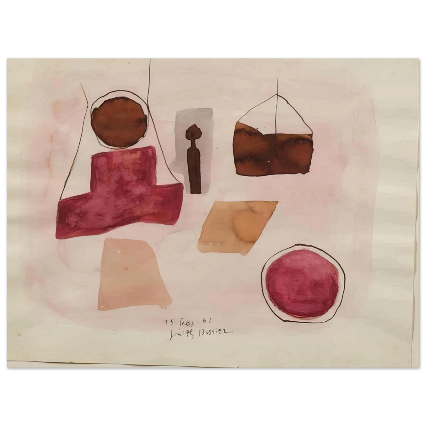 Julius Bissier - 15.Febr.62 - 1962  75x100 cm / 30x40inches Fine Art Poster