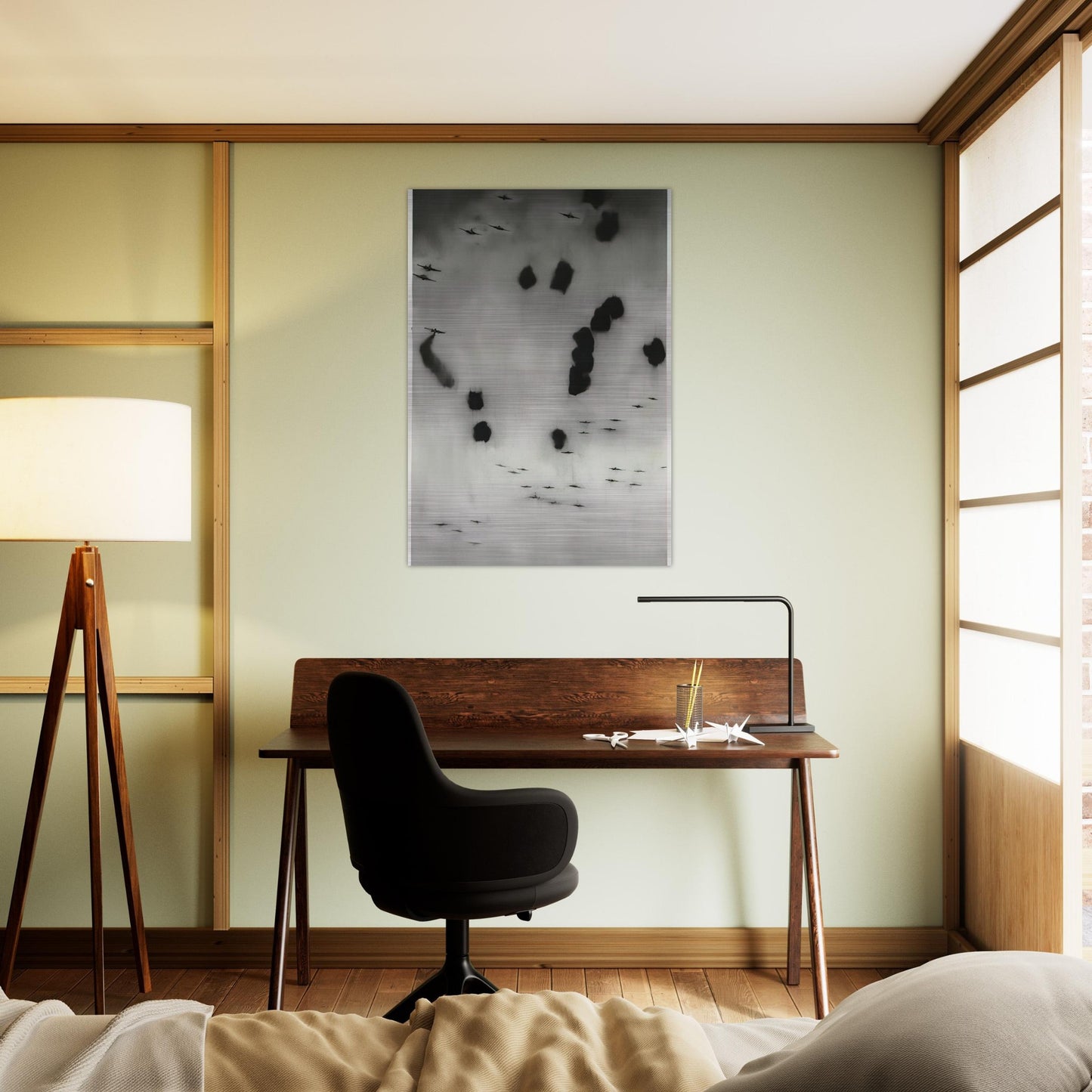 FLIEGER 1964 - Gerhard Richter Brushed Aluminum Print - 70x100 cm / 28x40 inches | Gerhard Richter Aluminum Print | Gerhard Richter Prints