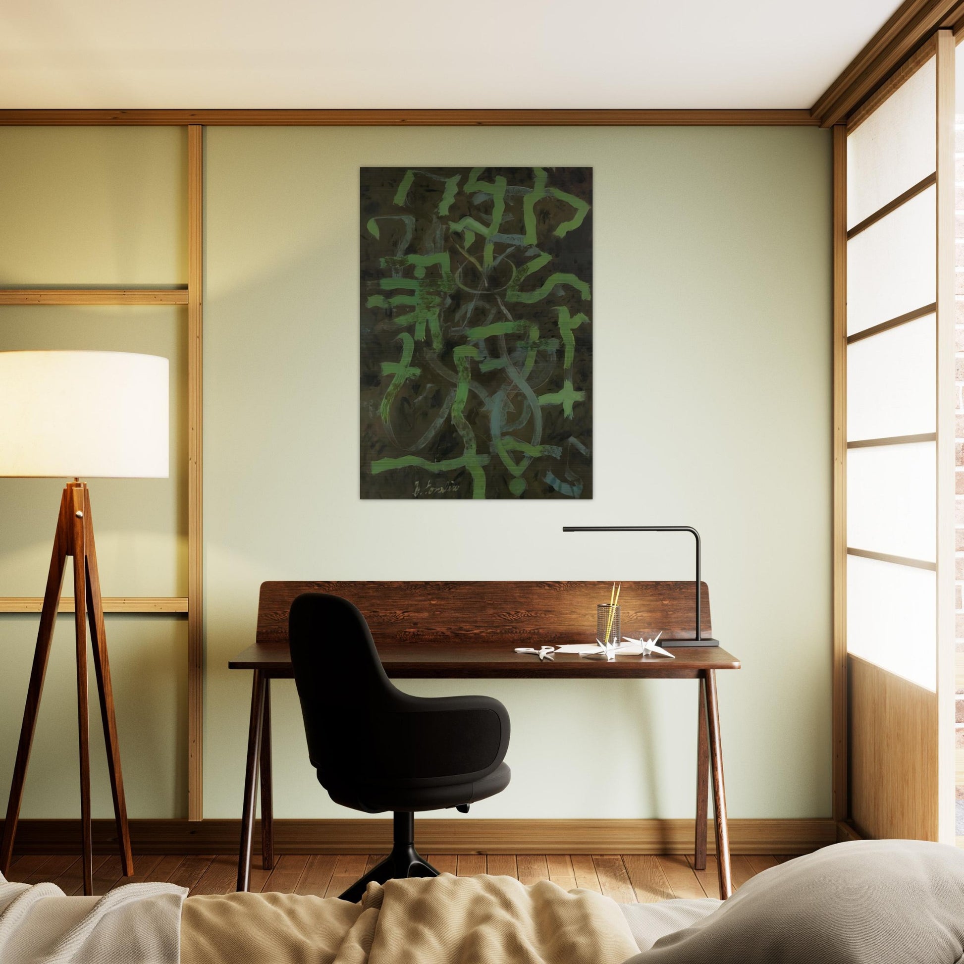 Green - 1948 - Bradley Walker Tomlin Brushed Aluminum Print - 70x100 cm / 28x40 inches | Bradley Walker Tomlin Aluminum Print | Bradley Walker Tomlin Prints