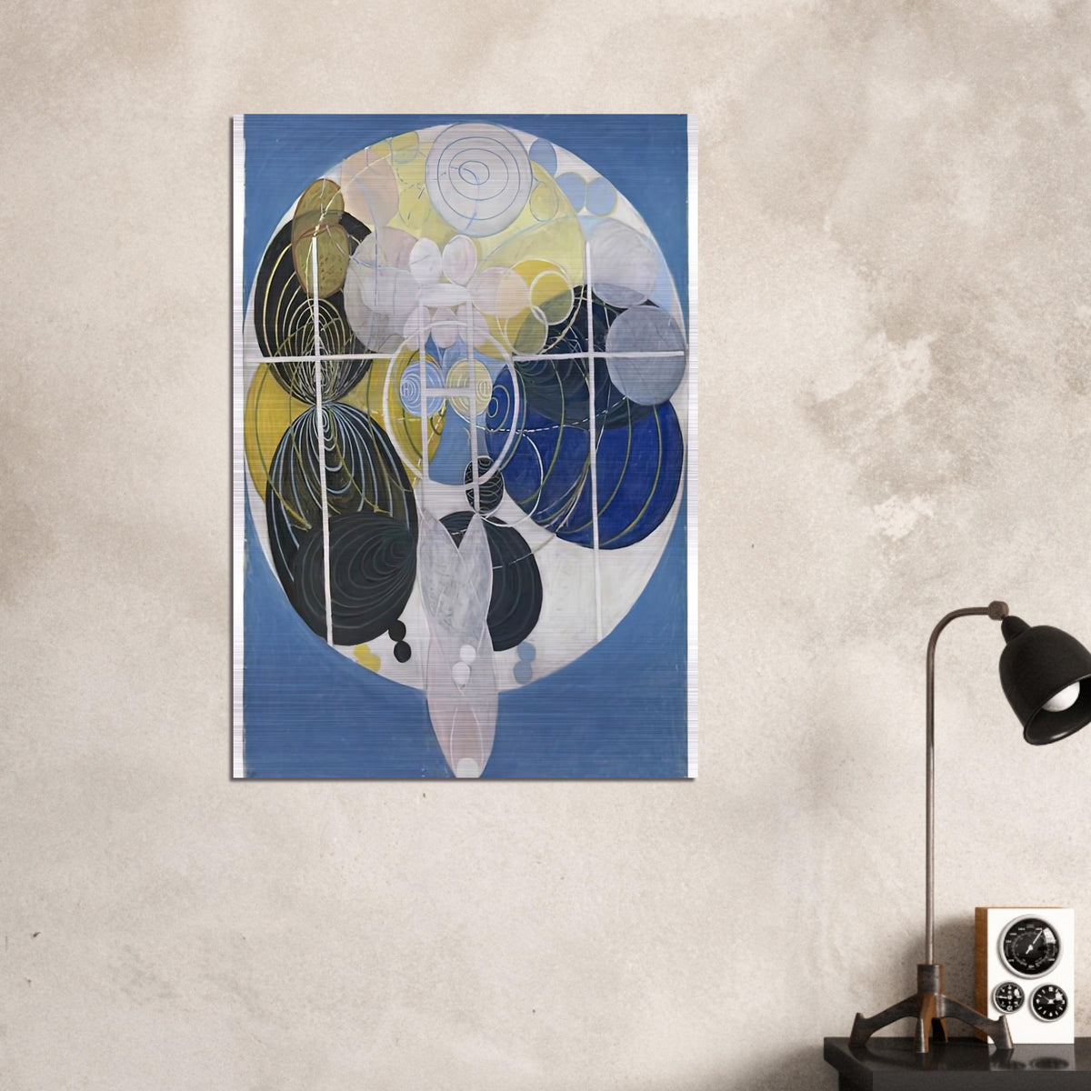 THE LARGE FIGURE PAINTINGS NR 5 1907 - Hilma af Klint Brushed Aluminum Print - 70x100 cm / 28x40 inches | Hilma af Klint Aluminum Print | Hilma af Klint Prints