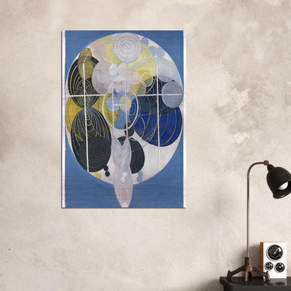 THE LARGE FIGURE PAINTINGS NR 5 1907 - Hilma af Klint Brushed Aluminum Print - 70x100 cm / 28x40 inches | Hilma af Klint Aluminum Print | Hilma af Klint Prints